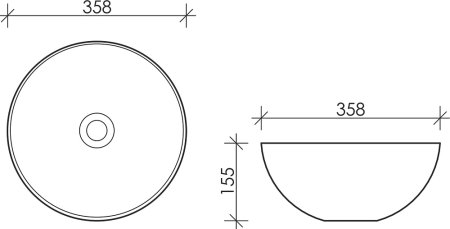 Раковина Ceramica Nova Element 36 см CN6002 