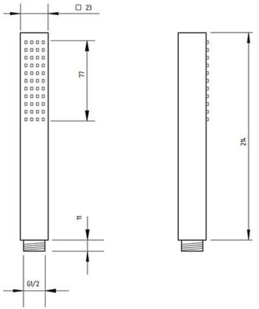Ручной душ Migliore Quadra 20028 Хром 