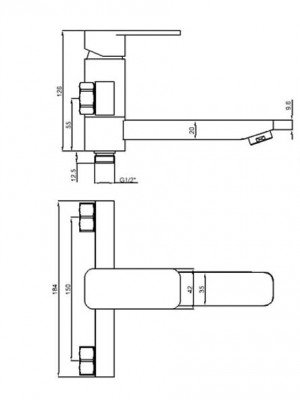 Смеситель для ванны HOFFNUNG HFG-0101 