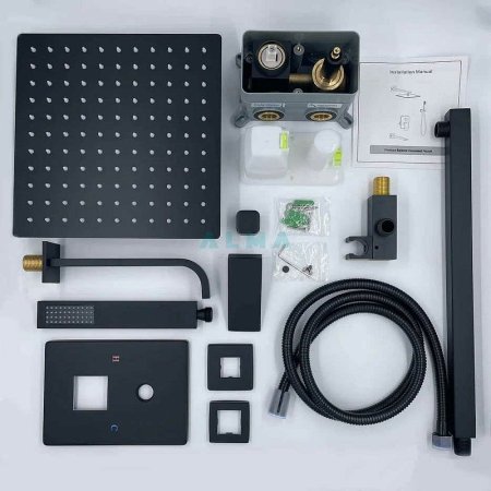 Душевая система ALMAes Liros TVZ-0889 Черная матовая 