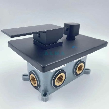 Душевая система ALMAes Liros TVZ-0889 Черная матовая 