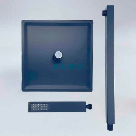 Душевая система ALMAes Liros TVZ-0889 Черная матовая 