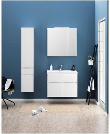 Шкаф-пенал для ванной Aquanet Латина 35 L белый 