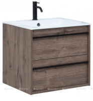 Тумба c раковиной Aquanet Lino 60 Дуб Веллингтон