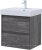Тумба с раковиной Aquanet Nova Lite 60 дуб серый (2 ящика) 