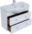 Тумба с раковиной Aquanet Монте 85 белый матовый 