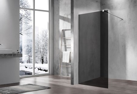 Душевая перегородка Vincea Walk-In 120 VSW-1H120CG профиль Хром стекло тонированное 