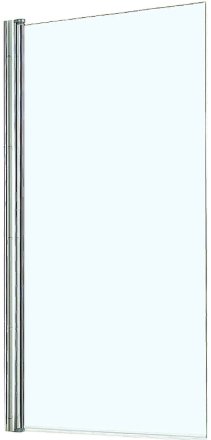 Шторка на ванну Azario Merrit 80 AZ-NF6211-1 800 профиль Серебро стекло прозрачное 