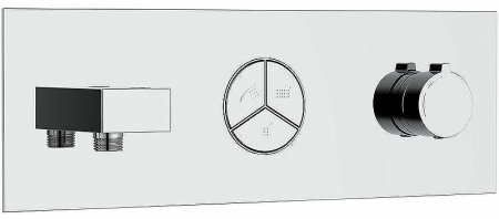 Душевая система Vincea VSFW-432T1CH с термостатом Хром 