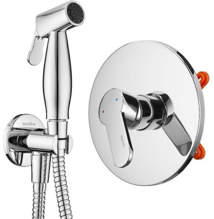 Гигиенический душ со смесителем Swedbe Platta 5524 Хром 