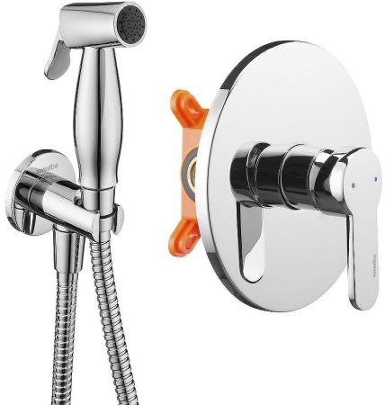 Гигиенический душ со смесителем Swedbe Platta 5524 Хром 