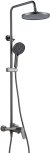 Душевая система Shevanik S4336T, оружейная сталь 