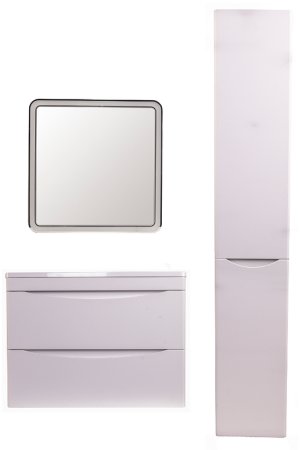 Тумба под раковину Style Line Бергамо 70 СС-00002320 подвесная Белая антискрейч 