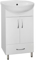 Тумба под раковину Style Line Эко Стандарт 9 1 Б Канны 50 Белый глянец