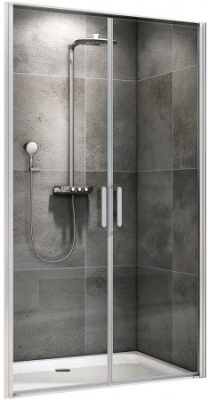 Душевая дверь Abber Sonnenstrand 100 AG04100C профиль Хром стекло прозрачное 