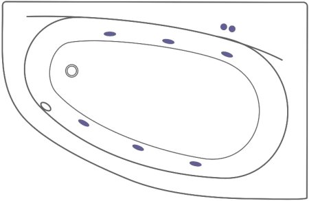 Акриловая ванна Excellent Kameleon WAEX.KMP17.SOFT 170x110 P 