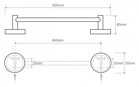 Полотенцедержатель Bemeta Omega 104104022 