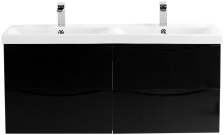 База под раковину подвесная с четырмя ящиками BelBagno MARINO-CER-1200-4C-SO-2-NL-P Nero Lucido 