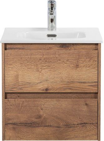 Тумба с раковиной BelBagno KRAFT-500-2C-SO-RT Rovere Tabacco 