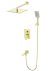 Душевая система встраиваемая WONZON & WOGHAND, Брашированное золото (WW-88939016-BG) 