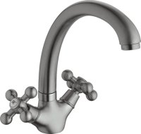 Смеситель двуручковый для кухни HAIBA HB4719-5 сатин