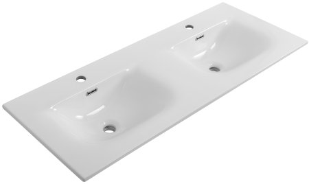 Керамическая раковина с двумя чашами BelBagno BB-8099-120-2 