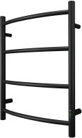 Полотенцесушитель электрический Point Афина PN04856B П4 500x600 диммер справа, черный