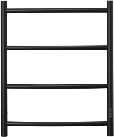 Полотенцесушитель электрический Point Афина PN04856B П4 500x600 диммер справа, черный 