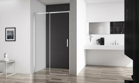 Душевая дверь BelBagno Acqua 110 ACQUA-BF-1-110-C-Cr профиль Хром стекло прозрачное 