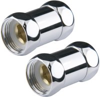 Прямое соединение для полотенцесушителя Point PN00001 1"х1" г/г, хром (пара)