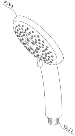 Душевая лейка AM.PM Like F0280000 Хром 