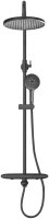 Душевая система с термостатом Rose R3996T, пепельный