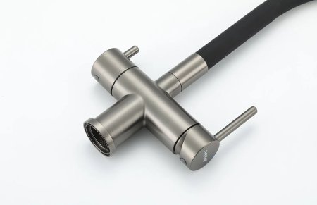 Смеситель для кухни Gappo G4398-39 Оружейная сталь Черный 