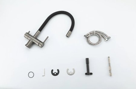 Смеситель для кухни Gappo G4398-39 Оружейная сталь Черный 