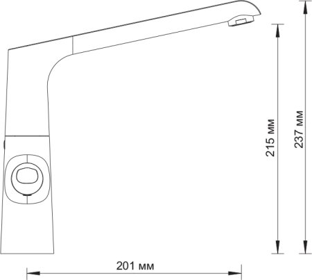 Смеситель для кухонной мойки WasserKRAFT Lossa 1207 