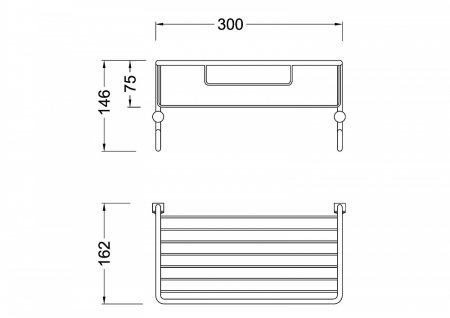 Полка Timo Nelson 160081/02 с крючками 