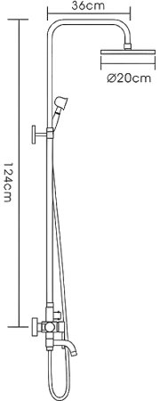 Душевая система Frap F2410 Бронза 
