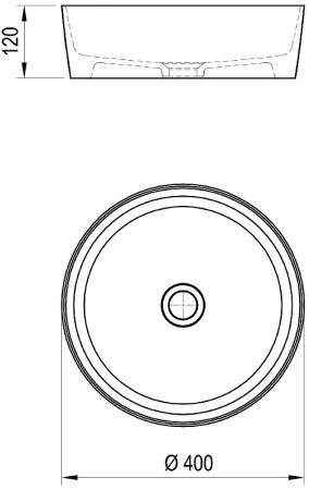 Раковина-чаша Ravak Uni 40 XJX01140001 Белая 