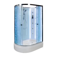 Душевая кабина Deto ЕМ2712 R N LED с гидромассажем
