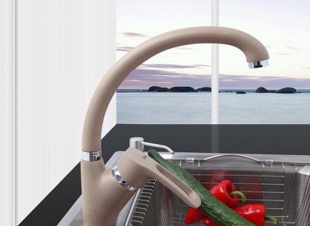 Смеситель для кухни Frap F4166-9 Песочный 