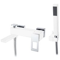 Смеситель для ванны Boheme Q 143-WCR Белый Хром