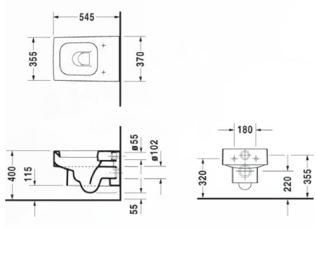 Унитаз подвесной Duravit Vero 2217090064 
