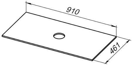 Столешница под раковину Allen Brau Reality 90 1.32024.G-S Серый структ 