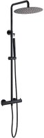 Душевая система Allen Brau Fantasy 5.11001-31 с термостатом Черная матовая