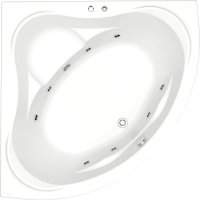 Акриловая ванна Bas Мега 160x160 см с гидромассажем
