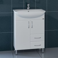Тумба Санта Сити 60 2 ящика с умывальником Уют 60