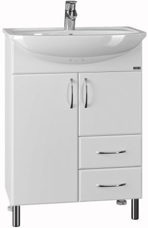 Тумба Санта Сити 60 2 ящика с умывальником Уют 60 