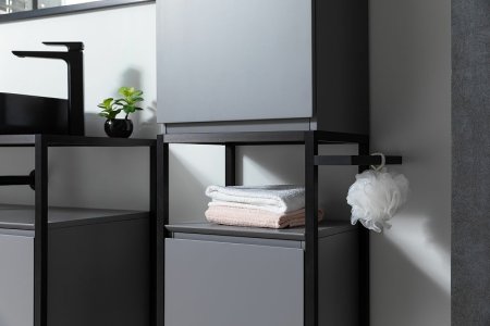 Полотенцедержатель для пенала Allen Brau Priority 1.31008.BB Черный браш 