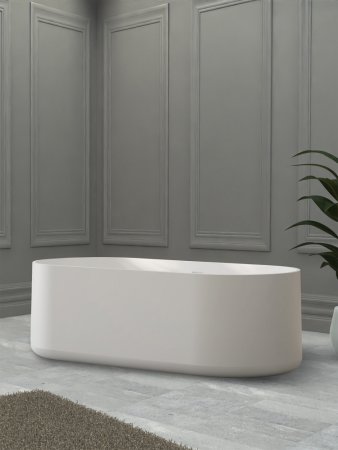 Ванна из искусственного камня ABBER Stein AS9607 белая матовая 