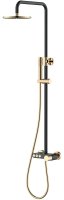 Душевая система Boheme Stick 128-BG Черная Золото